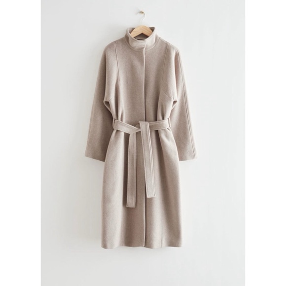 & Other Stories Jackets & Blazers - & Other Stories Belted Wool Coat